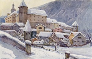 De Rijn: Chur, Coire, het bisschoppelijk paleis