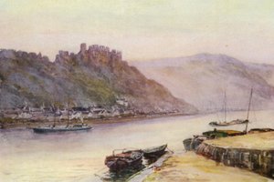 De Rijn: Rheinfels en St. Goar door Effie Jardine