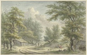 Landschap bij Eext, Drenthe door Egbert van Drielst