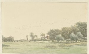 Landschap in de omgeving van Wageningen door Egbert van Drielst