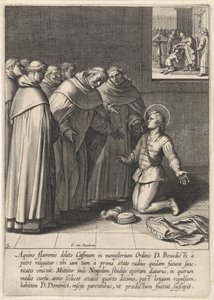 Thomas van Aquino treedt toe tot de Dominicanenorde door Egbert van Panderen