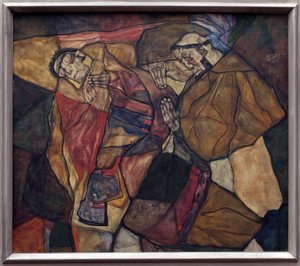 Agonie. Schilderij door Egon Schiele (1890-1918), Olieverf op doek 1912. Oostenrijkse kunst, 20e eeuw. Neue Pinakothek, München (Duitsland) door Egon Schiele