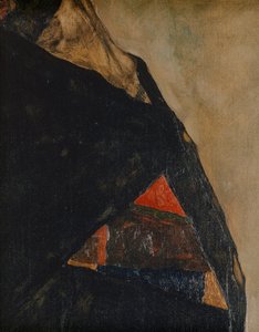 Die Eremiten (olieverf op doek) door Egon Schiele