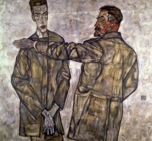 Dubbelportret van Otto en Heinrich Benesch, 1913