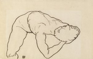 Vrouwelijk naakt door Egon Schiele