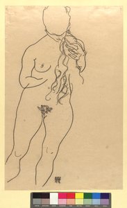 Mädchenakt door Egon Schiele