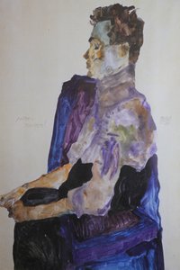 Portret van Anton Peschka, 1911 door Egon Schiele
