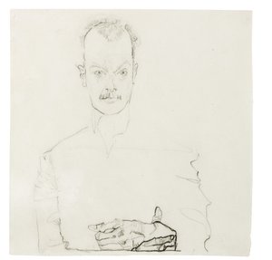 Portret van Arthur Roessler door Egon Schiele