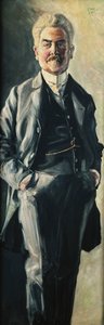 Portret van Leopold Czihaczek, 1907 door Egon Schiele
