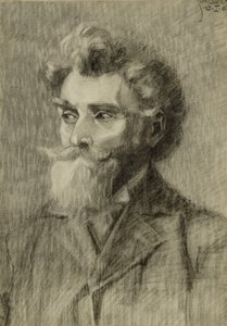 Portret van een man door Egon Schiele