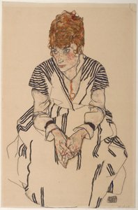 Portret van de schoonzus van de kunstenaar, Adele Harms, 1917 door Egon Schiele