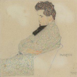Portret van de componist Arthur Löwenstein door Egon Schiele