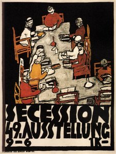 Poster voor de 49e tentoonstelling van de Weense Secession, 1918