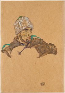Russische krijgsgevangene, 1915 door Egon Schiele