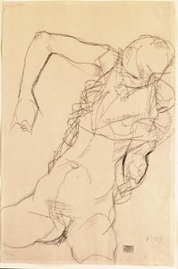Zittende Naakt, 1914