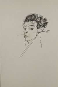 Zelfportret door Egon Schiele