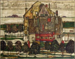 Enkele Huizen (Huizen met Bergen)