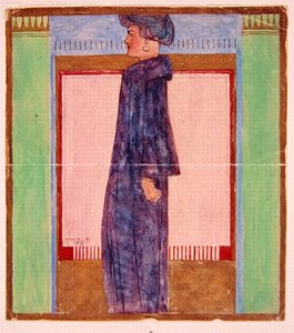 Staande vrouw door Egon Schiele
