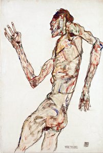 De danseres door Egon Schiele