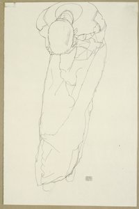 De monnik door Egon Schiele