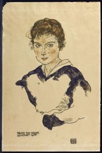 Onbekend schilderij door Egon Schiele