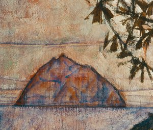 Versinkende Sonne (olieverf op doek)