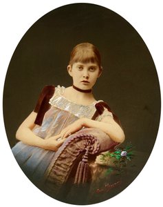 Portret van een meisje, eind 19e eeuw