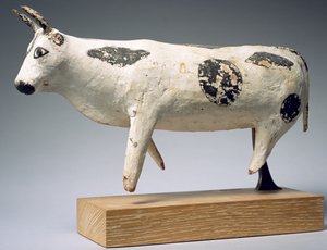 Stier of os, Middenrijk (beschilderd hout)