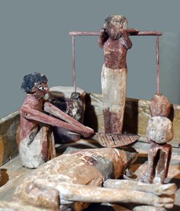 Model van een slagerij, Egypte, ca. 2000-1700 v.Chr.