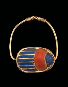 Scarabeevingerring, Middenrijk door Egyptian 12th Dynasty