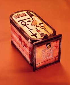 Cartouche-vormige doos, uit het Graf van Toetanchamon