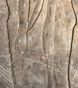 Egyptische oudheid: Ankh hiërogliefen. Graf van Kherouef (TT192) (18e dynastie)