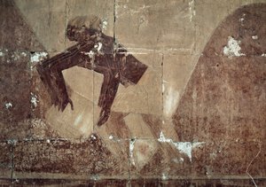 Voedsel uitwisselen, (detail) door Egyptian 18th Dynasty