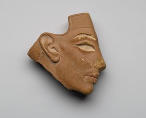 Inlegprofiel hoofd, uit Tell el-Amarna, Nieuwe Koninkrijk, ca. 1353-36 v.Chr.