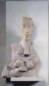 Osirid zuil van Amenophis IV (Achnaton) uit Karnak, Amarna periode, Nieuwe Rijk, c.1353-37 v.Chr.