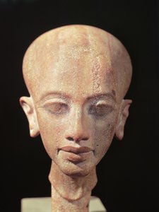 Portretbuste van een dochter van Koning Akhenaten (1353-1337 v.Chr.) c.1375 v.Chr.