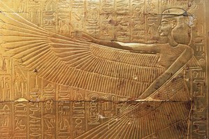 Reliëf van achterpaneel van tweede grafkapel, Schatten van Toetanchamon, Egypte, Egyptische beschaving, Nieuwe Koninkrijk, Dynastie XVIII