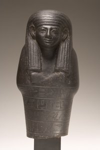 Shabti-figuur voor Amenemhat, Nieuwe Koninkrijk (dioriet)