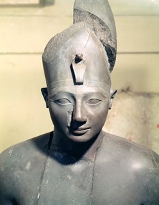 Standbeeld van Tuthmosis III (regeerde 1504-1450 v.Chr.), uit de Tempel van Amon, Karnak