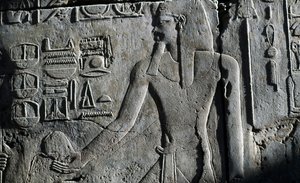 Bas-reliëf, Tempel van Luxor, Luxor, Thebe (UNESCO Werelderfgoed) door Egyptian 19th Dynasty