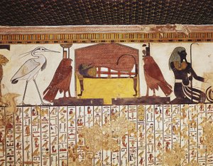 Egypte, Luxor, Oud Thebe, Vallei der Koninginnen, Graf van Nerfertari door Egyptian 19th Dynasty