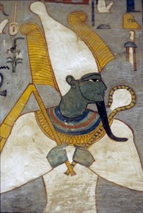 Osiris uit het graf van Ramses I, Thebe (muurschildering)