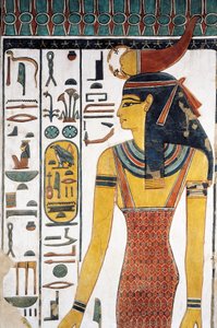De godin Selkis, fresco, ingang naar de vestibule, Graf van Nefertari (QV66), Vallei der Koninginnen, Thebe (Unesco Werelderfgoedlijst) door Egyptian 19th Dynasty