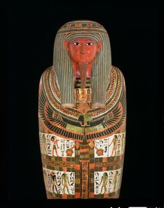 Mummie Kartonnage van Nespanetjerepenere, detail, waarschijnlijk uit Thebe
