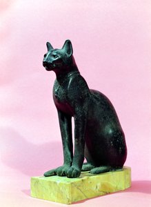 Beeld van een kat, Late Periode door Egyptian 26th Dynasty