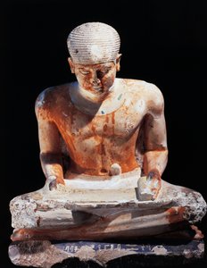 Zittende schrijver, uit Gizeh Egypte 2575 v.Chr., dynastie IV