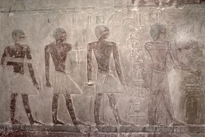 Ambachtslieden van de zuidmuur van de Mastaba-kapel van Ti