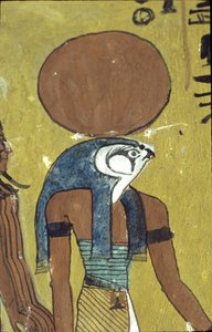 Oud Egypte, muurschildering, graf van Sennedjem, graf van de edelen, Thebe, Deir el Medina door Egyptian Egyptian