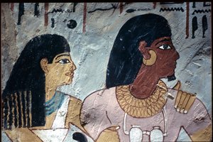 Tomb of Sennufer, Tomb of the Nobles, Thebe door Egyptian Egyptian