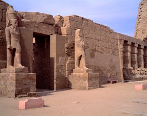 Egyptische oudheid: uitzicht op de tempel van Karnak. Egypte door Egyptian Egyptian